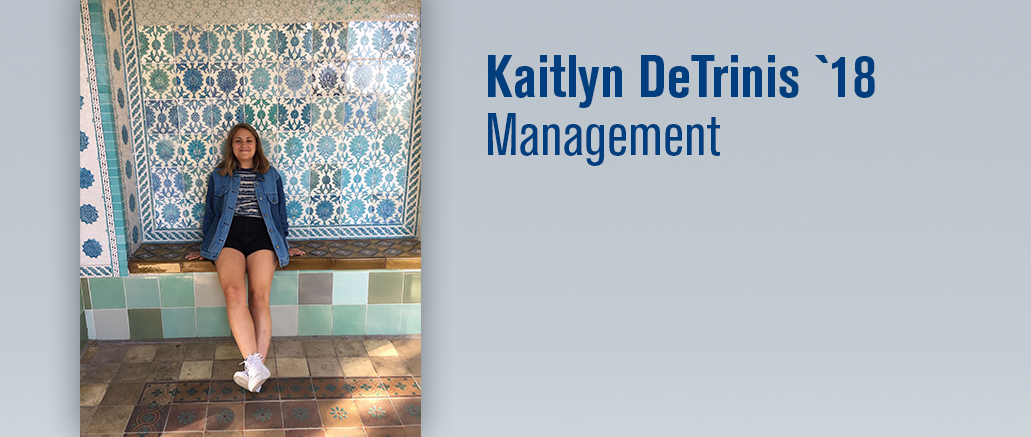 Kaitlyn DeTrinis '18 - Management